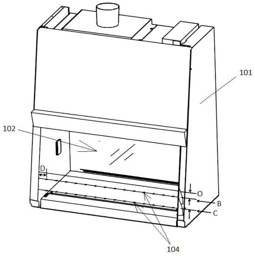 Biosafety cabinet airflow velocity detection and calibration device and system