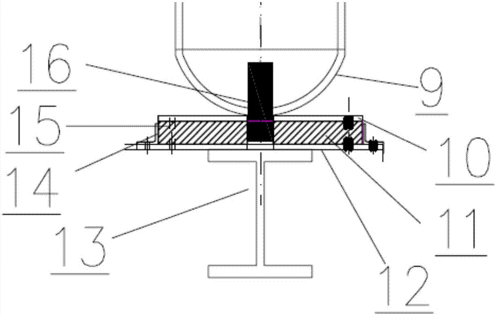 Platform hoisting device capable of rotating by 180 degrees