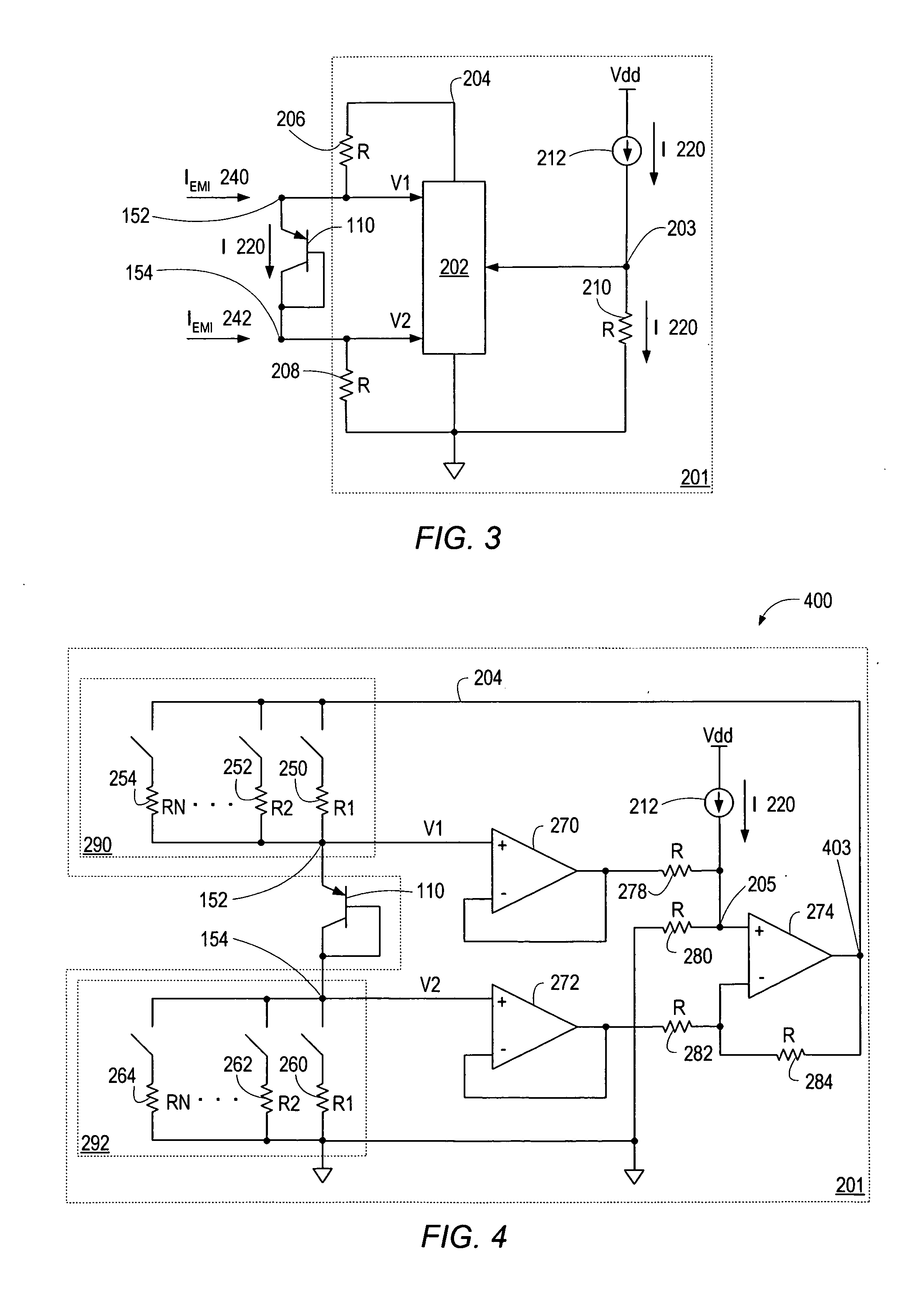 EMI rejection for temperature sensing diodes