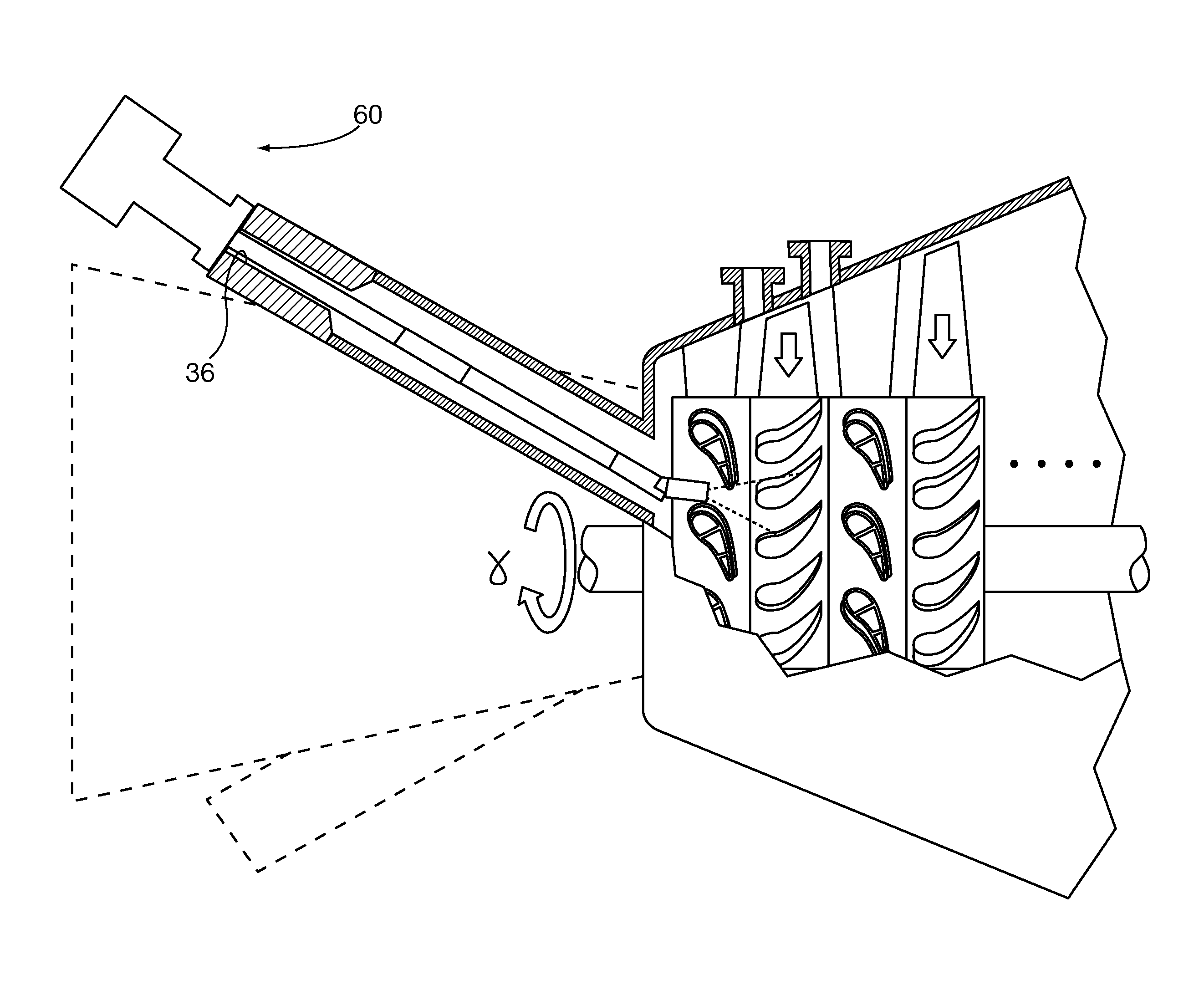 System and method for automated optical inspection of industrial gas turbines and other power generation machinery with articulated multi-axis inspection scope