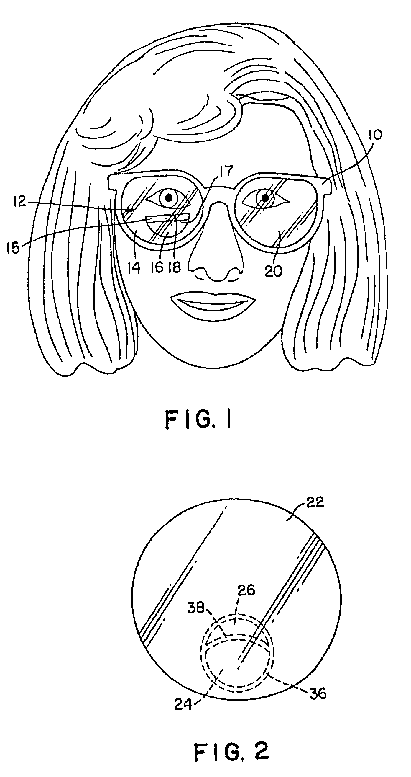 Non-progressive trifocal ophthalmic lens