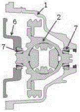 Coaxially integrated new energy vehicle speed reducer