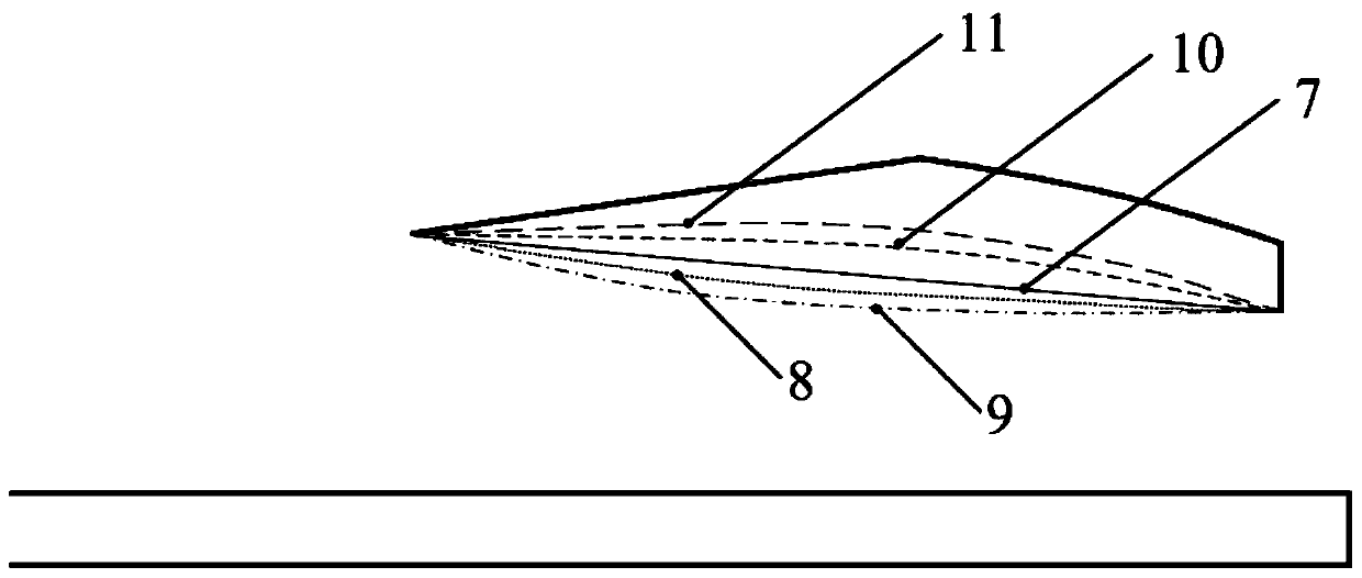 Hypersonic inlet starting method and starting device