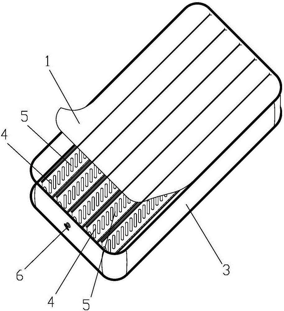 Straight-brace inflatable mattress and manufacture method thereof