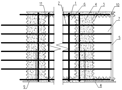 Underground diaphragm wall and construction method thereof