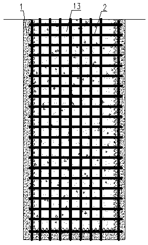 Underground diaphragm wall and construction method thereof