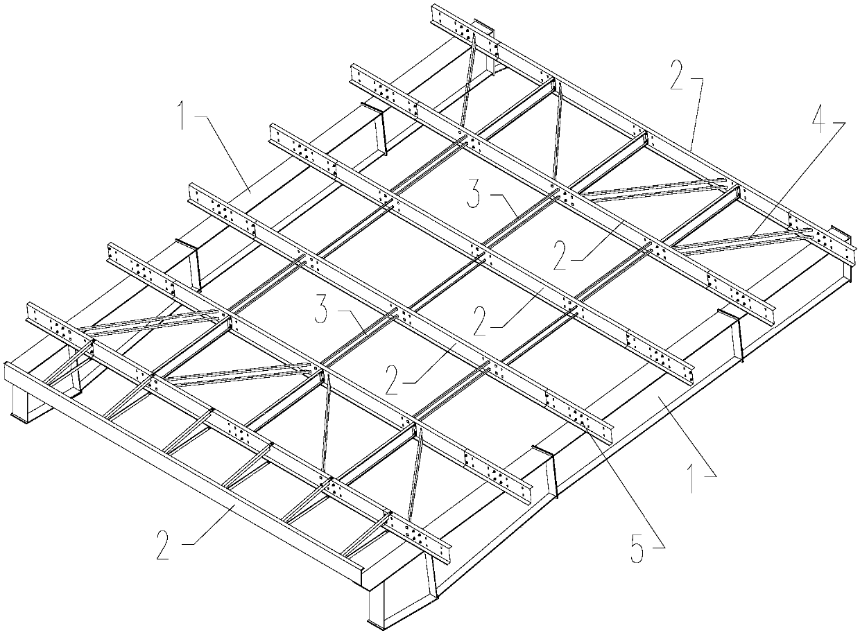 Gate-type steel frame steel structure primary-secondary structure overall hoisting method