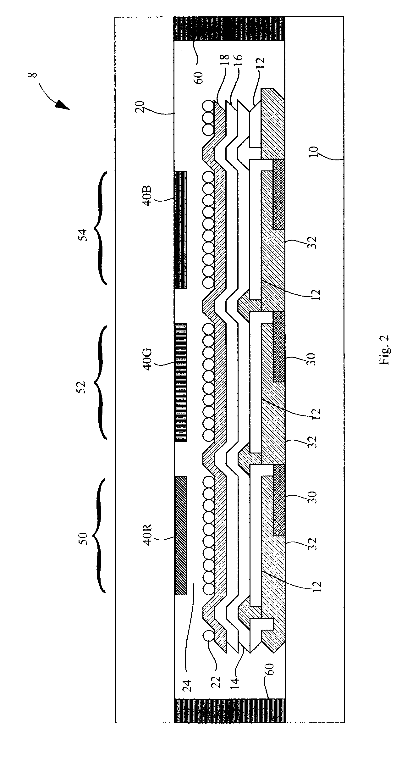 Process for forming OLED conductive protective layer