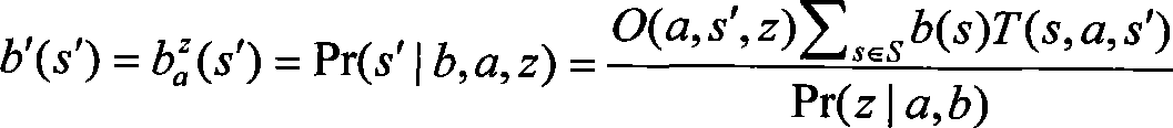 Preprocess method of partially observable Markov decision process based on points