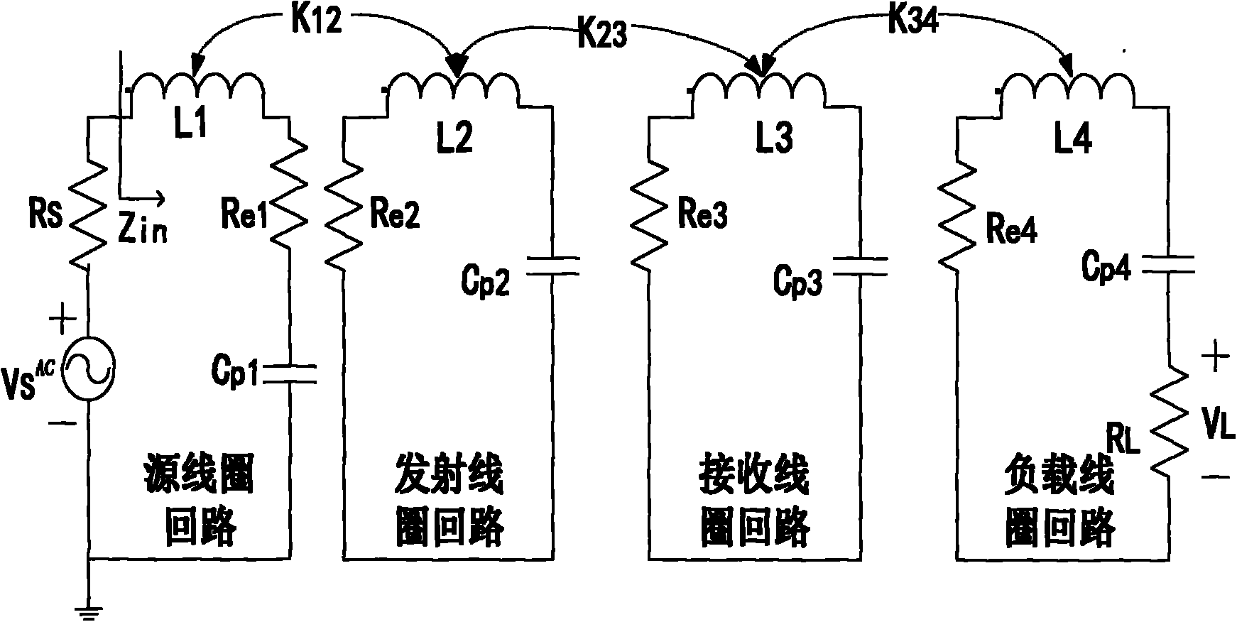 Variable-coupling coefficient magnetic resonance wireless power transmission system and method