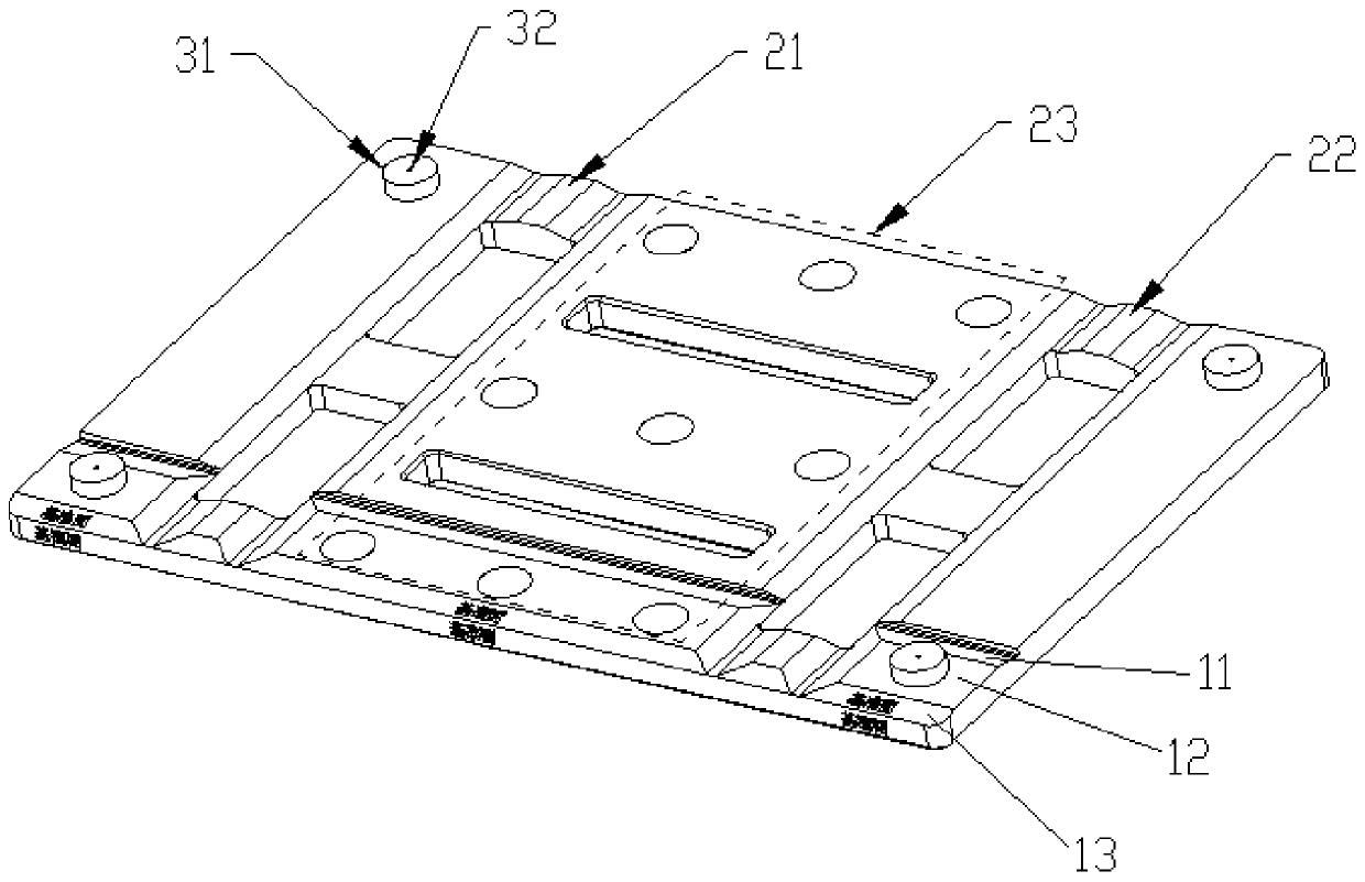 Three-dimensional calibration plate, system and method suitable for laser 3D vision