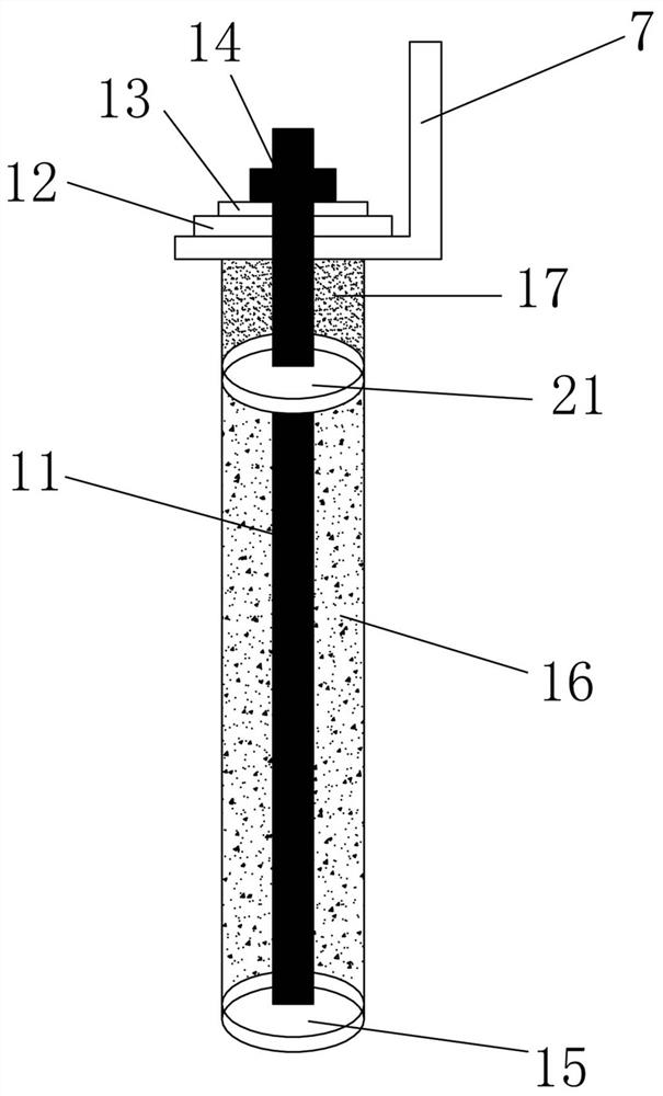 Slope greening structure and method combined with high-strength pre-compressed anchor rod and prefabricated reinforced concrete slab