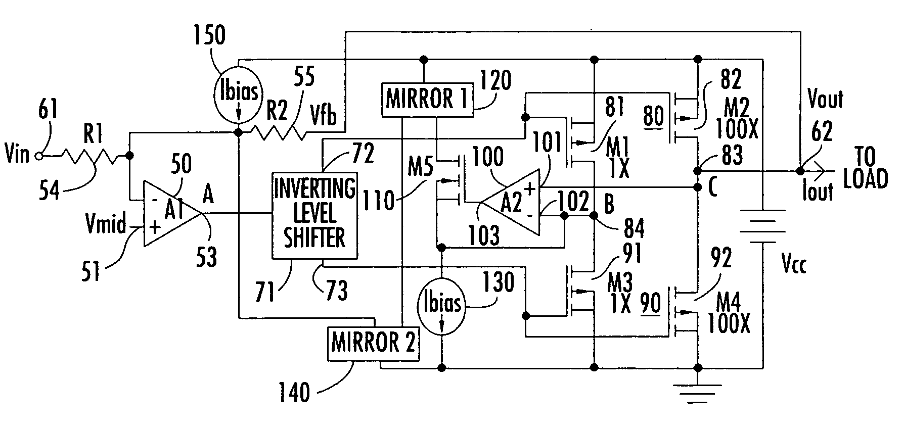 Telecommunication line driver having synthesized output impedance derived from output current sensing circuit