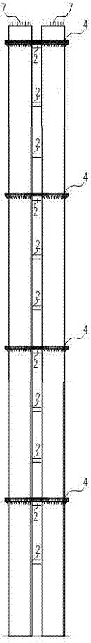 Four-tube conjoint chimney