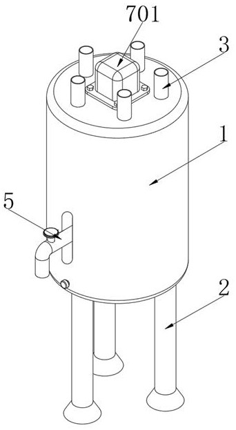 A raw material mixing device for chemical copper plating solution preparation