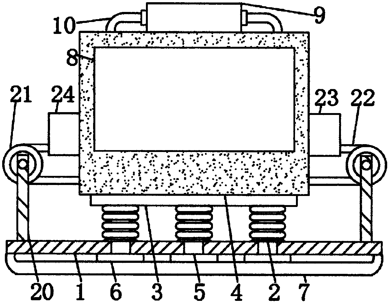 Full-automatic AG glass production and manufacturing equipment and technological process thereof