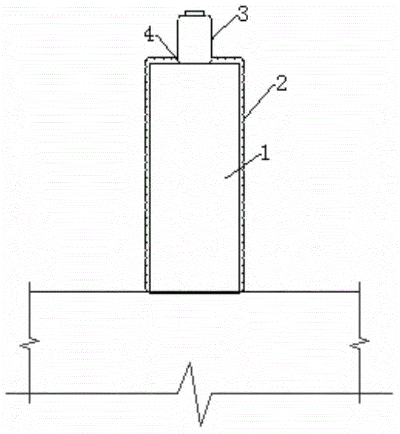 Curing method for concrete column body structure