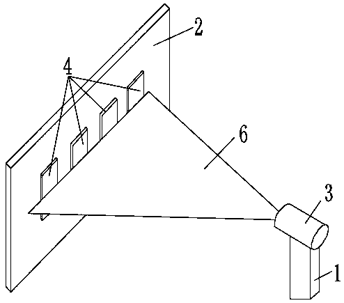 Automatic measuring device based on laser reference plane