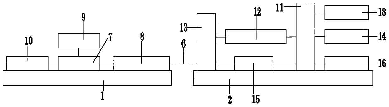 Automatic measuring device based on laser reference plane