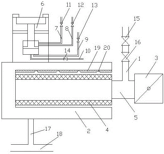Air filter element cleaning device