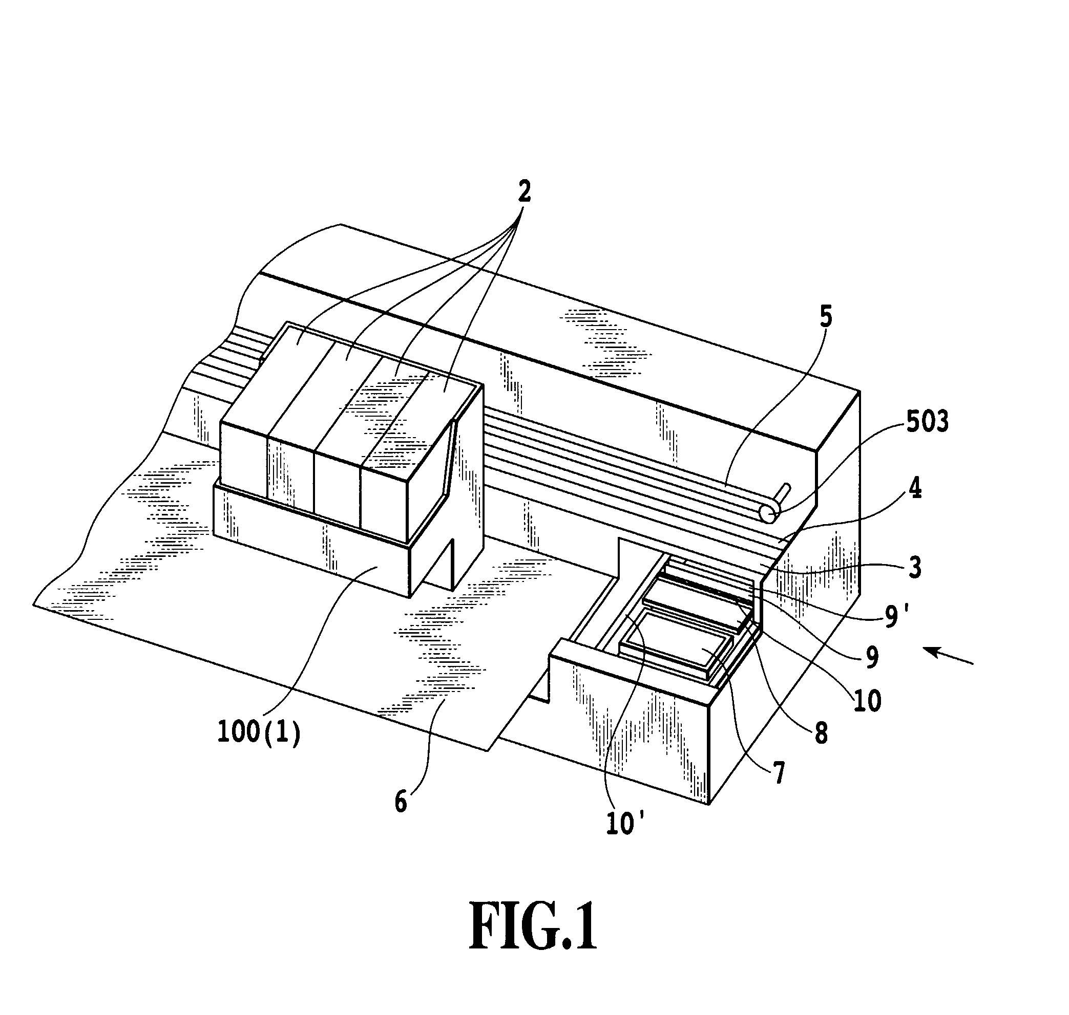Ink jet printing apparatus and ink processing method for same