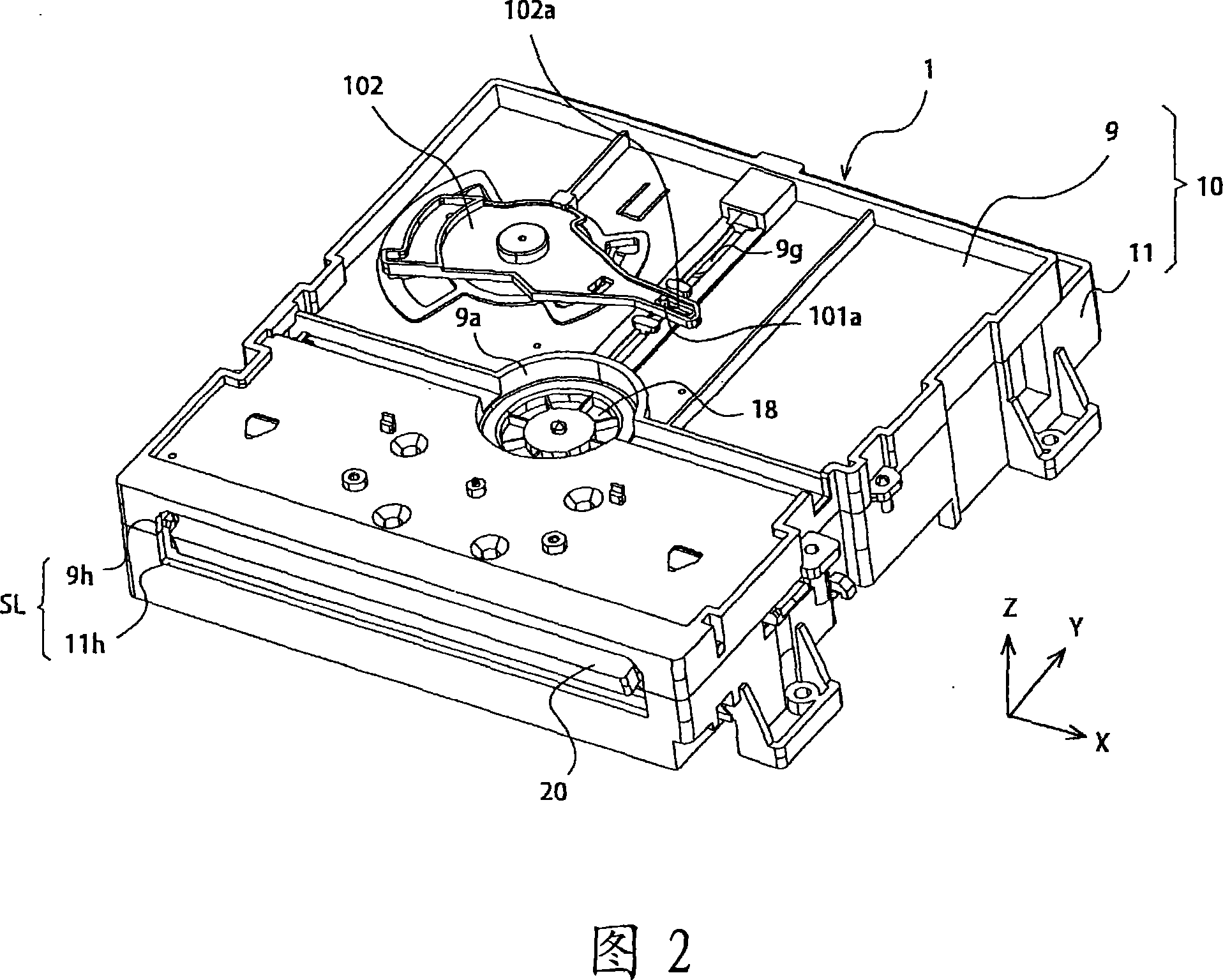 Disk device and disk loading mechanism