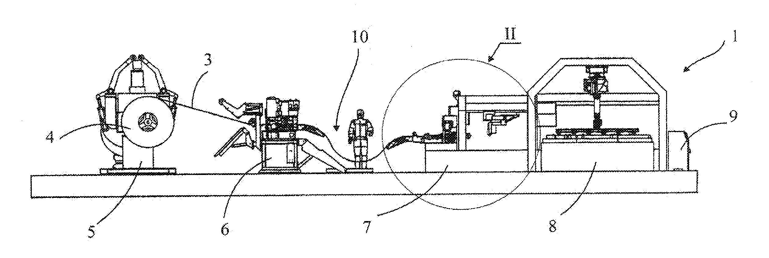 Method for cutting pieces from a strip of material and cutting machine for carrying out said method