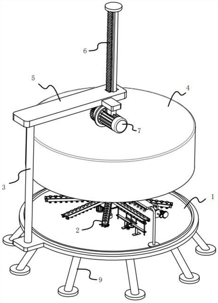 Embryonated egg post hatching device for poultry vaccine production