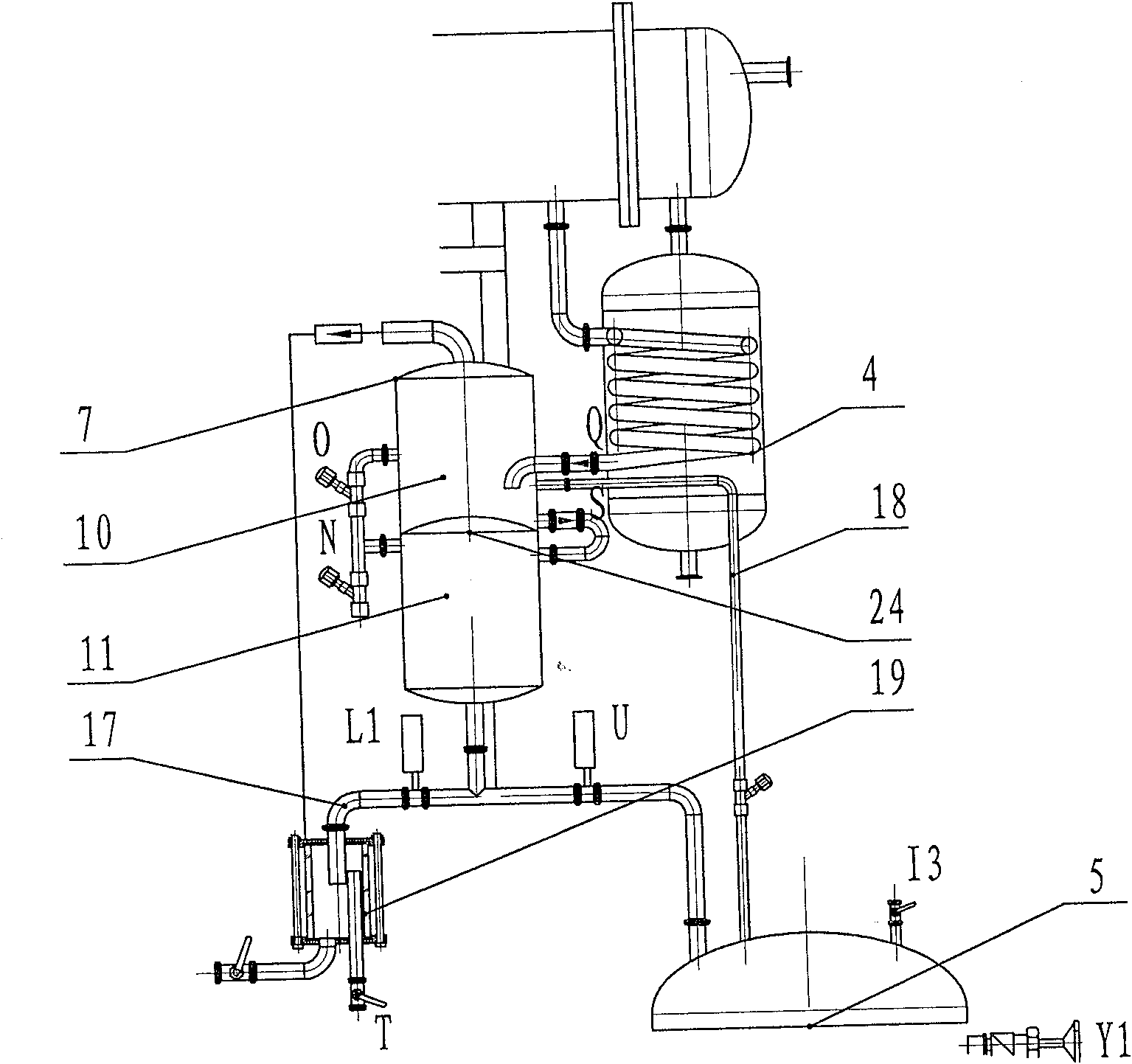 Miniaturized extracting concentrating machine set and formulation production technique thereof