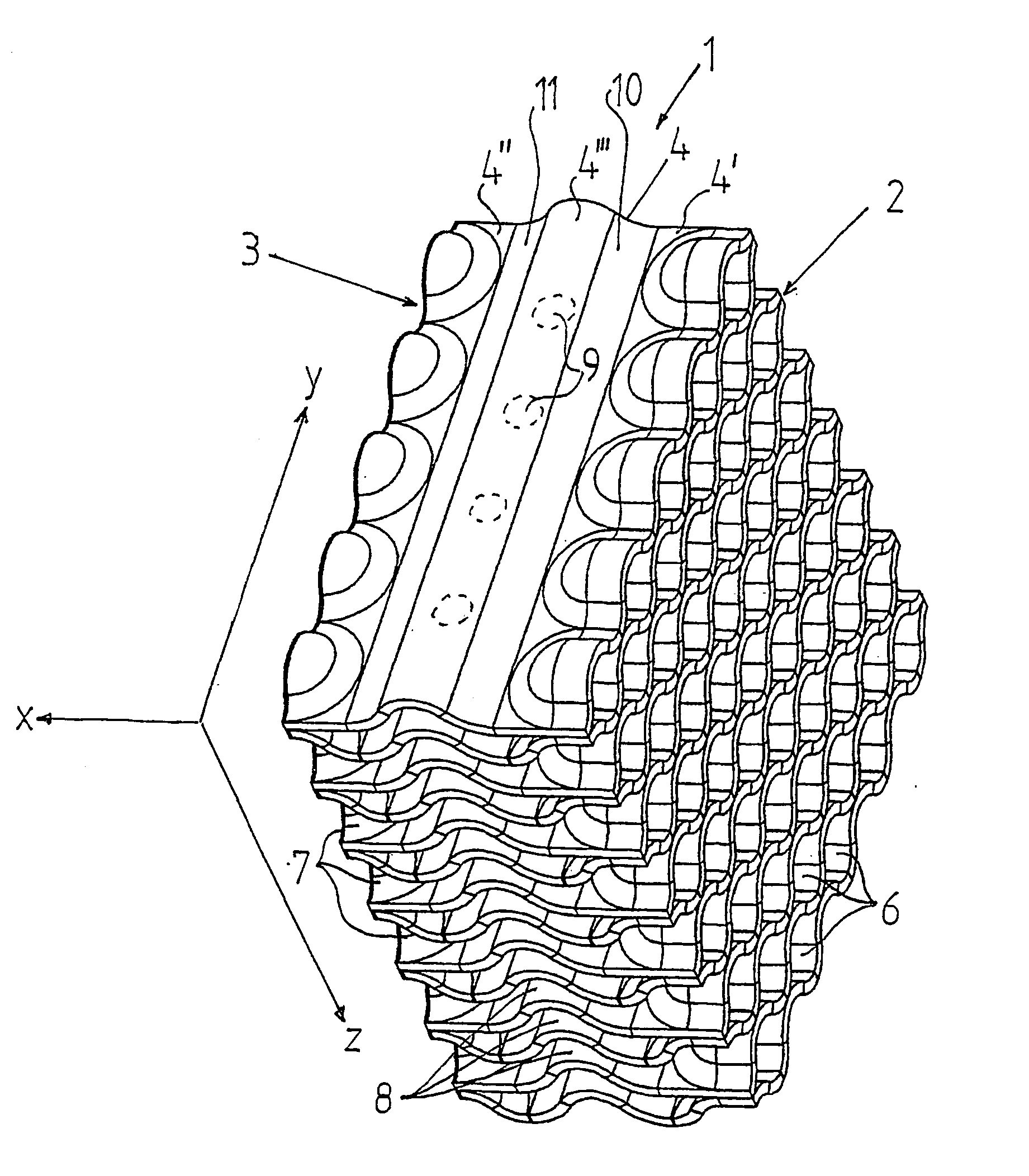 Filter for cooling water in a light water cooled nuclear reactor