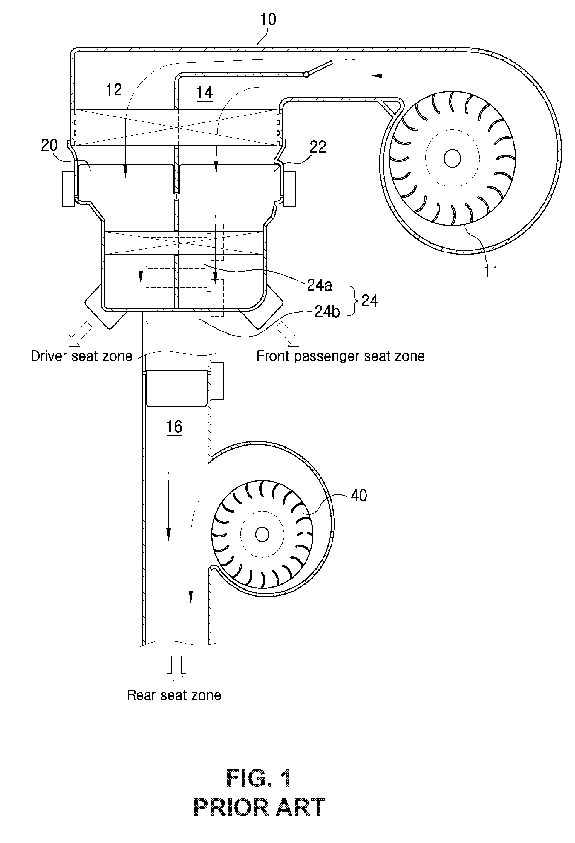 Air conditioning system for motor vehicles