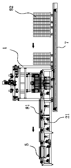 Full-automatic brick stack packing line and packing method