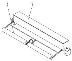 Raw material crushing device for plywood processing