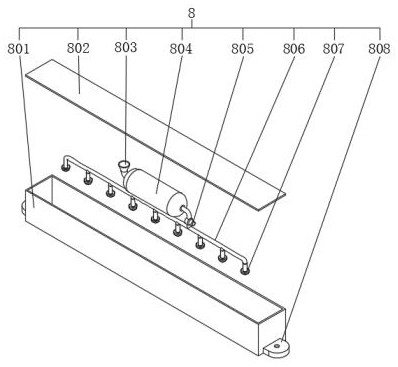 Raw material crushing device for plywood processing