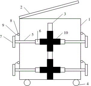 Drilling spool storing device