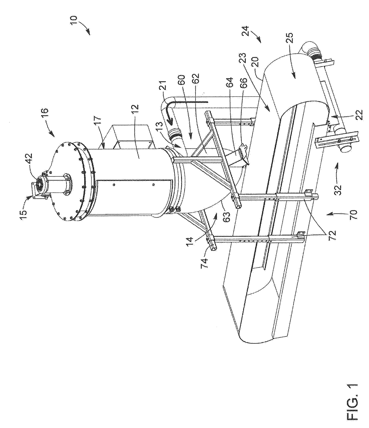 Vacuum system and method of vacuuming using same