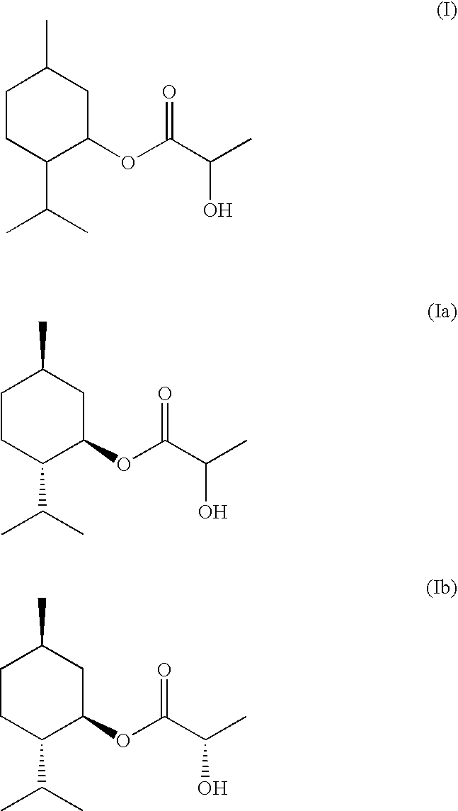 Composition of Menthyl Lactate and a Mixture of Menthol Isomers