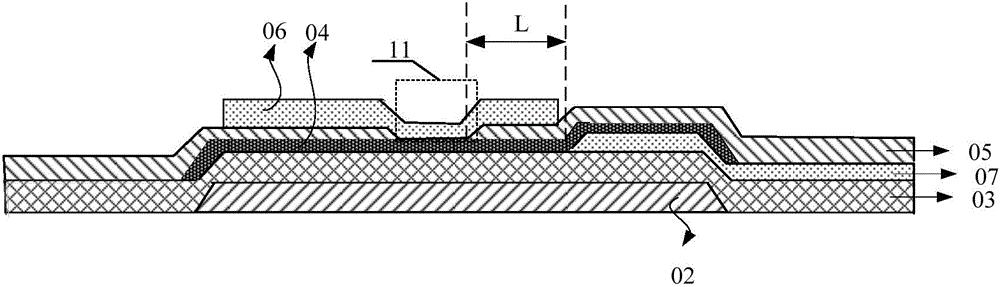 Thin film transistor, array substrate and display device