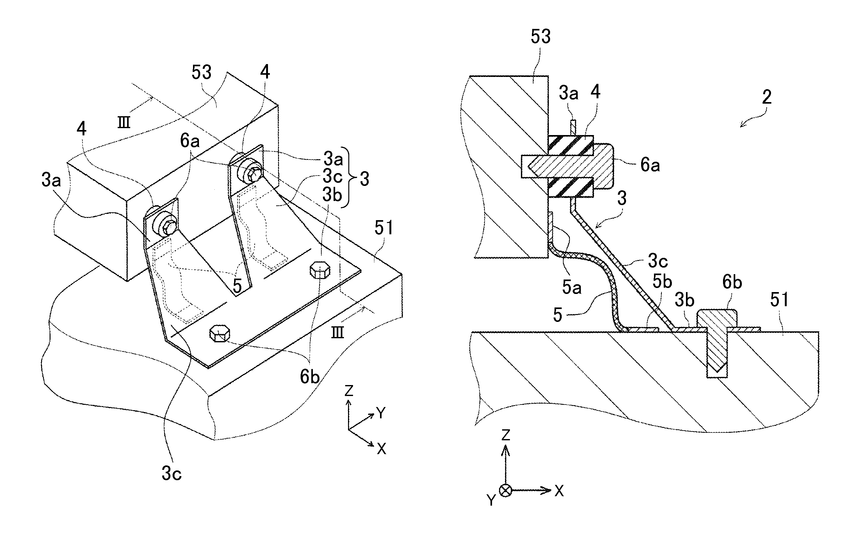 In-vehicle structure for inverter and bracket unit for inverter