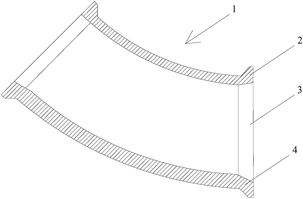 Power plant coal slag conveying pipeline connector