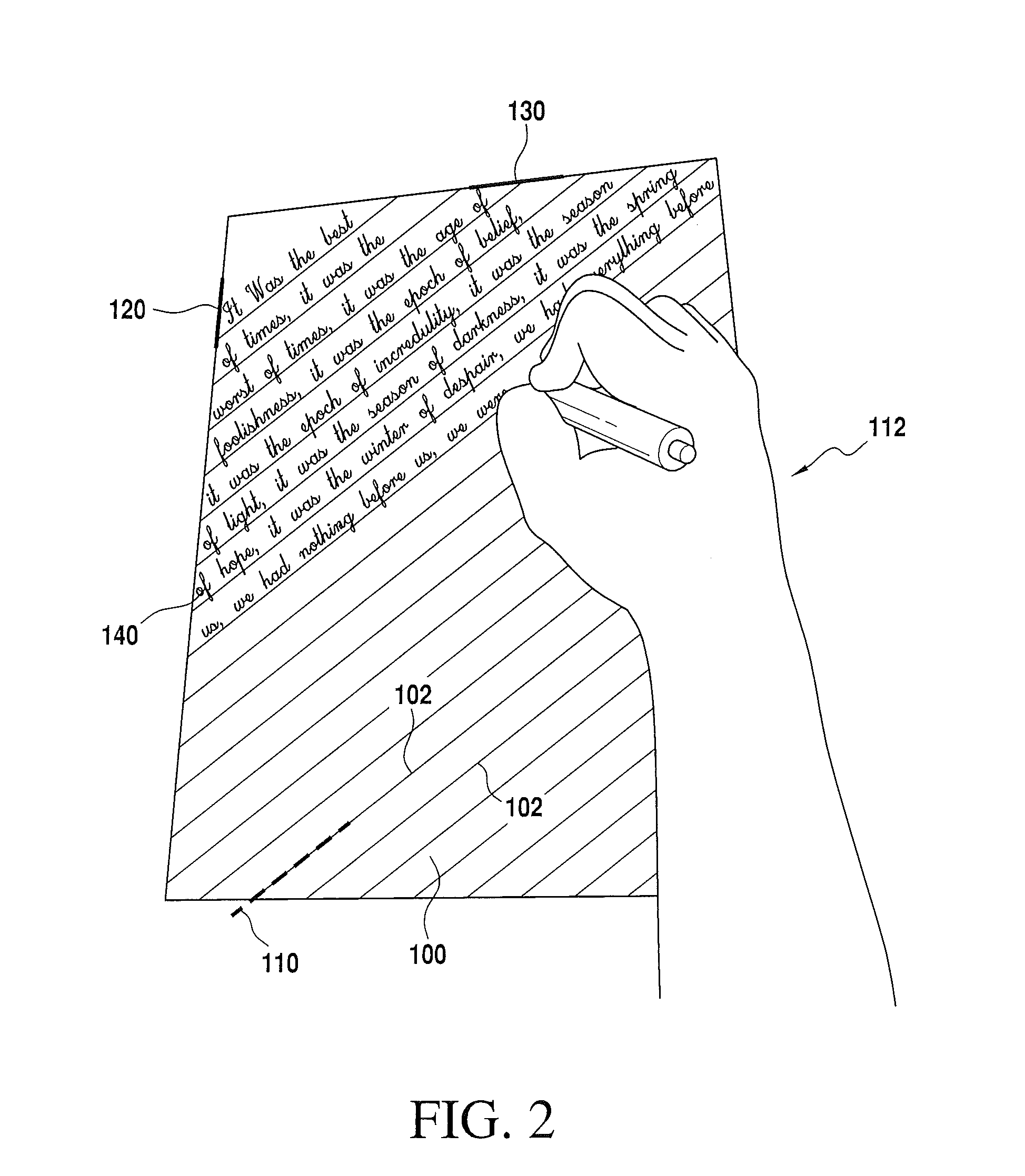 Ergonomically enhanced System and Method for Handwriting