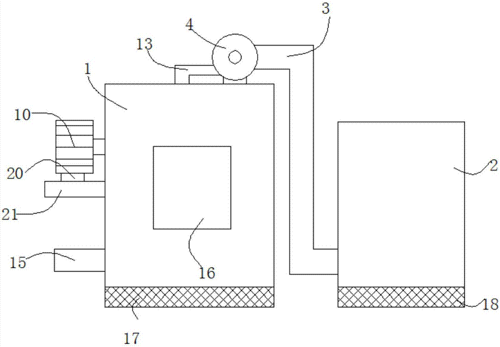 Graphite processing chip removal and filtering apparatus