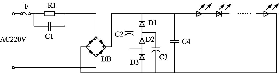 LED power supply with high power factors