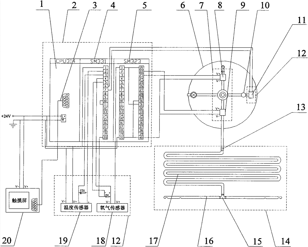 Air conditioning system for fresh-keeping transportation of fruits and vegetables and implementation method thereof