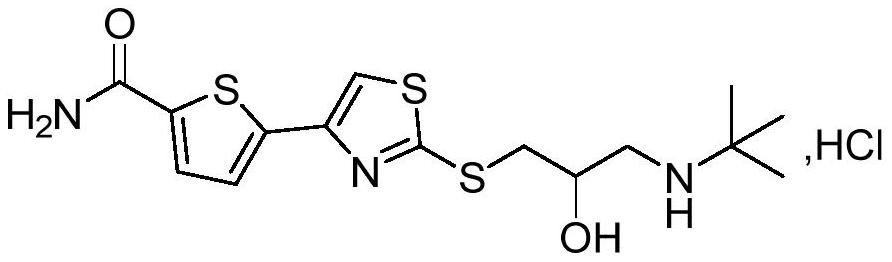 Arotinolol hydrochloride preparation method