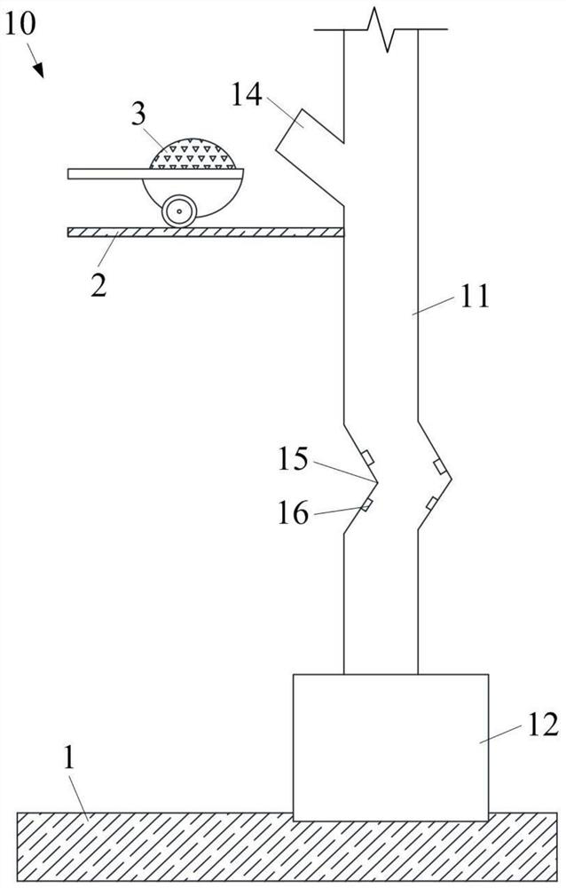 Magnetic separation vertical transportation system and method for solid waste on construction site
