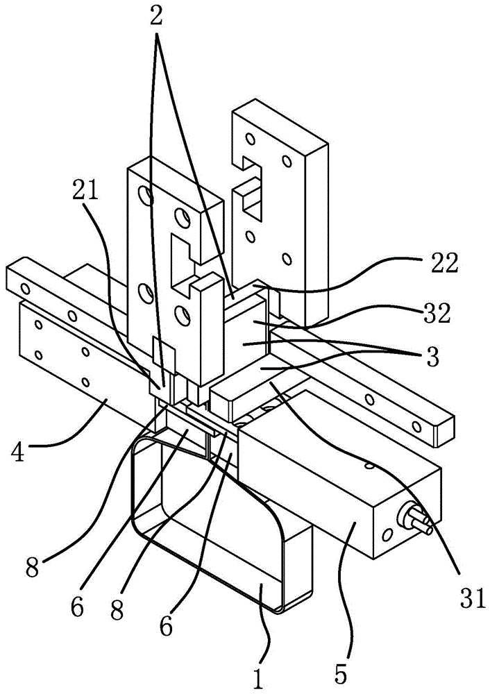 A cable tie binding heat sealing mechanism on an infusion set assembly machine