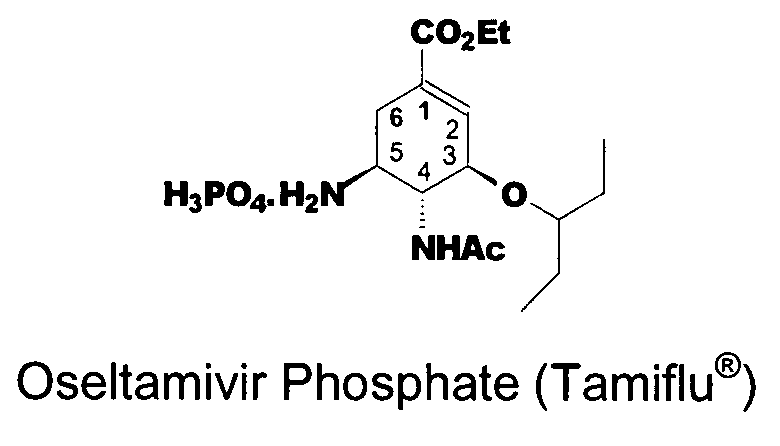 Preparation of oseltamivir phosphate (Tamiflu) and intermediates starting from D-glucose or D-xylose