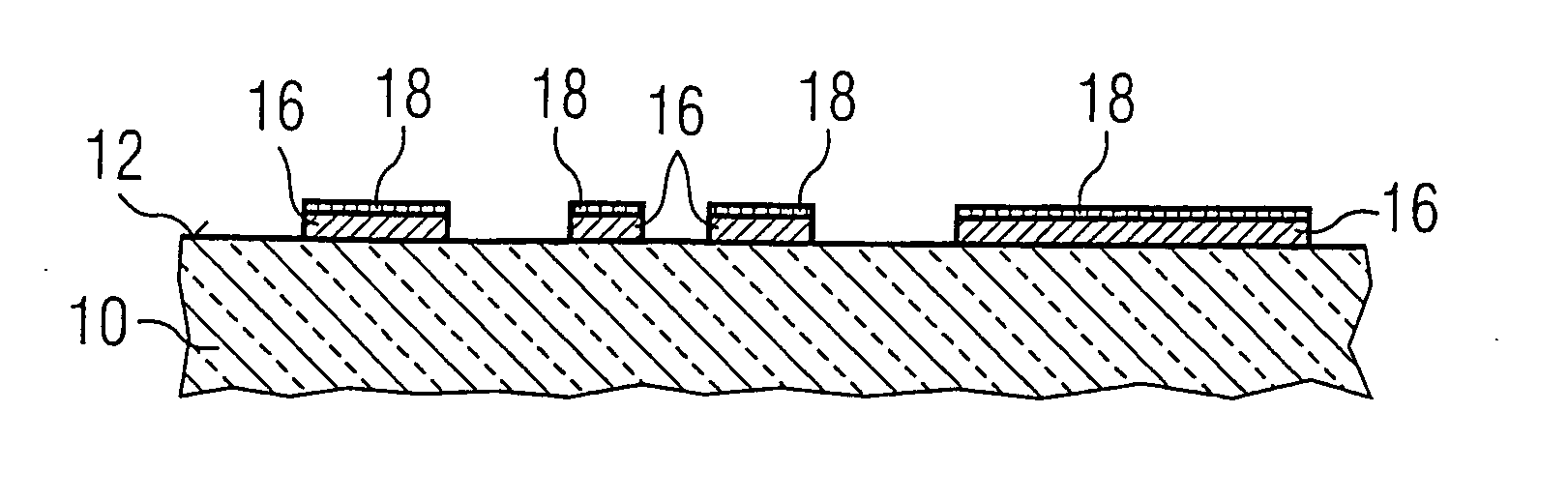 Process for producing a structured metal layer on a substrate body, and substrate body having a structured metal layer