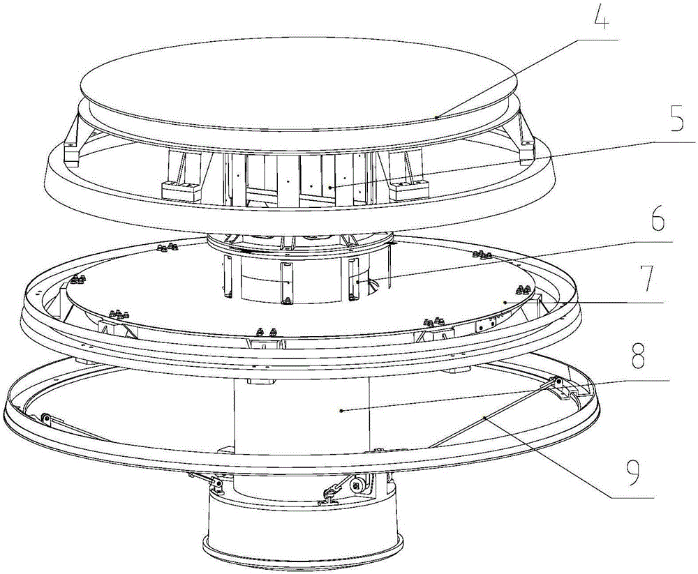 Main load-bearing structure suitable for ballistic reentry recovery capsule